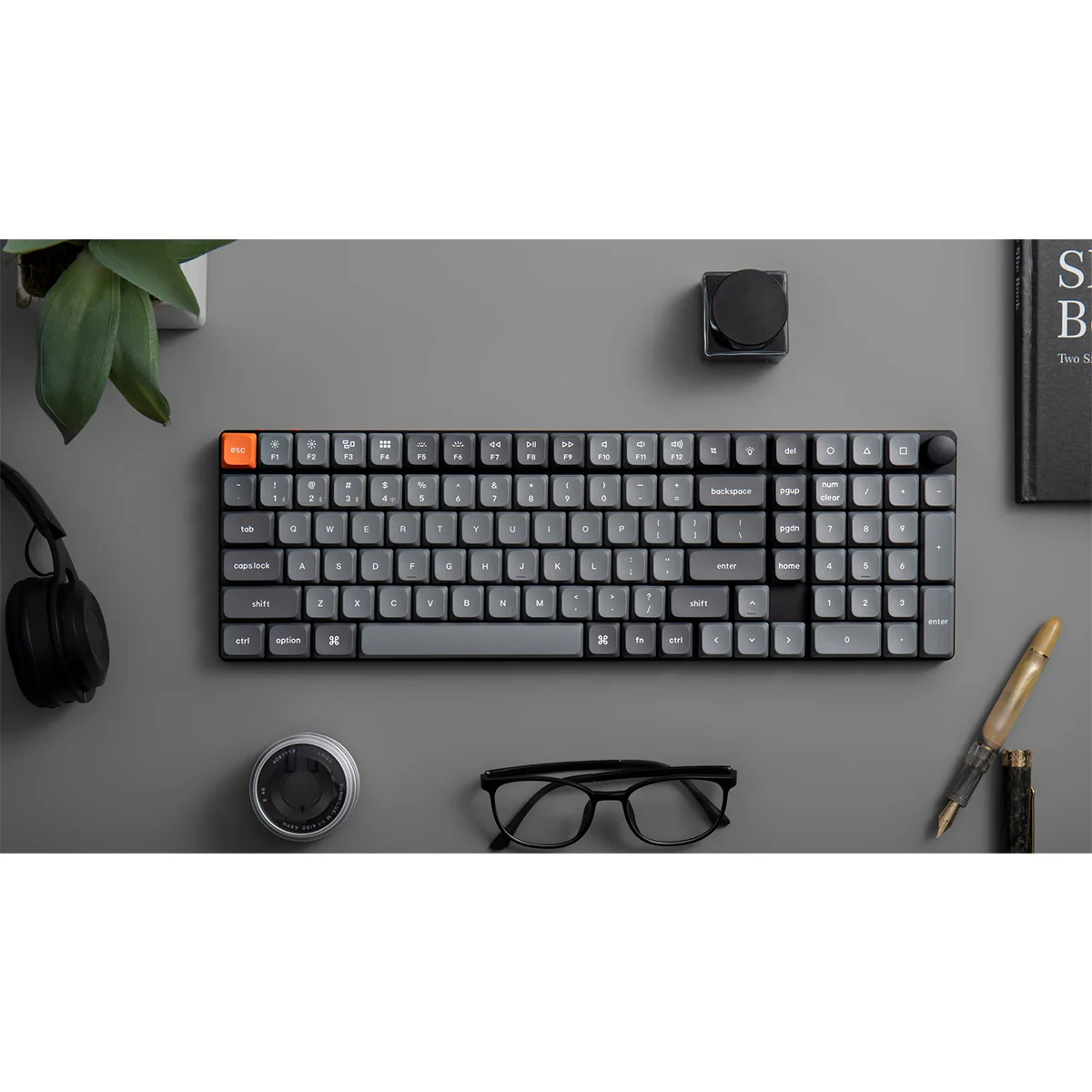 Keychron K17 Max QMK RGB Backlight Hot-Swappable Wireless Custom Mechanical Keyboard (Low Profile Gateron Mechanical Brown Switch, Red Switch) (K17M-H3, K17M-H1) - Image 8