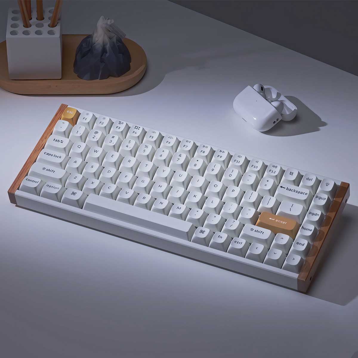 Keychron K2 HE Special Ed. Hot-Swappable RGB Backlight 75% Wireless Magnetic Switch Custom Keyboard - White (Gateron Double-Rail Magnetic Nebula Switch) (K2H-Q1) - Image 5