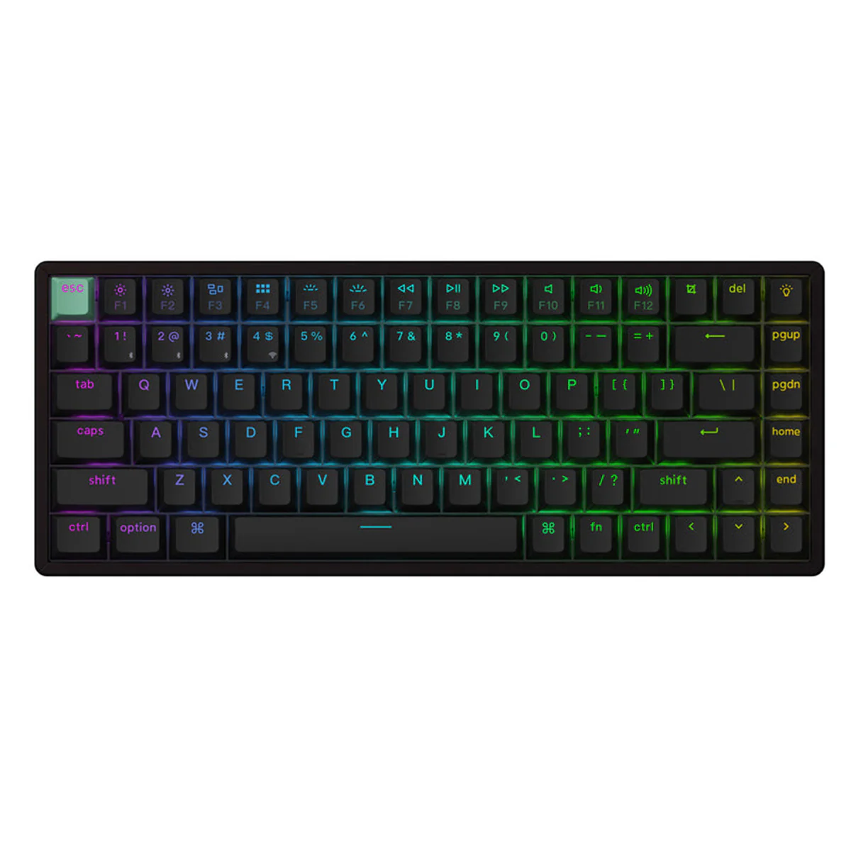 Keychron K2 HE Standard Ed. Hot-Swappable RGB Backlight 75% Wireless Magnetic Switch Custom Keyboard - Black (Gateron Double-Rail Magnetic Nebula Switch) (K2H-J1) - Image 2