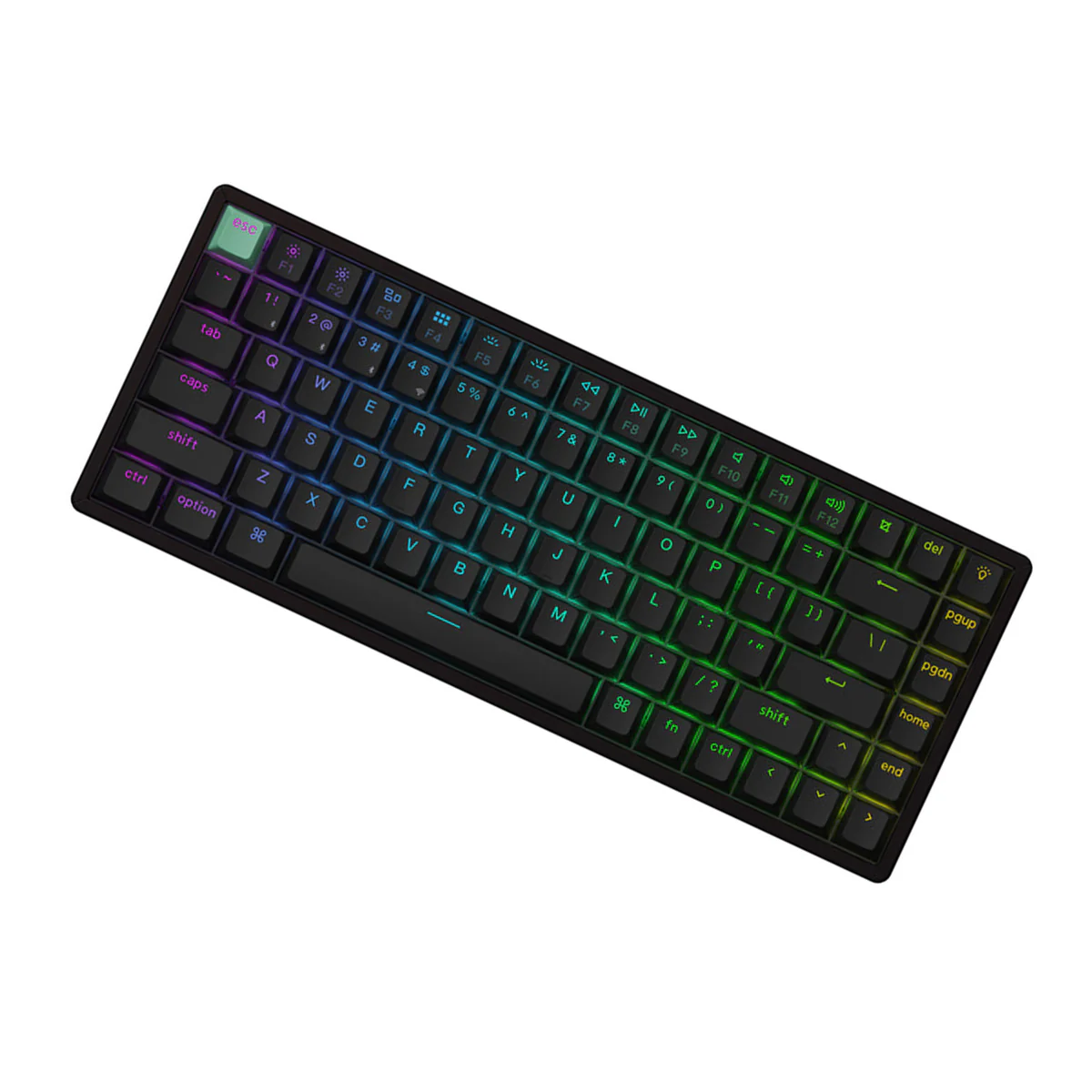 Keychron K2 HE Standard Ed. Hot-Swappable RGB Backlight 75% Wireless Magnetic Switch Custom Keyboard - Black (Gateron Double-Rail Magnetic Nebula Switch) (K2H-J1) - Image 5