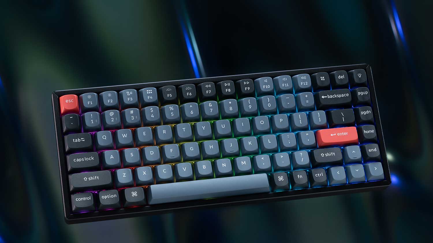 Keychron K2 Pro QMK/Via Hot-Swappable RGB Backlight Wireless Mechanical Keyboard (K Pro Mechanical Blue Switch) (K2P-H2) - Image 2