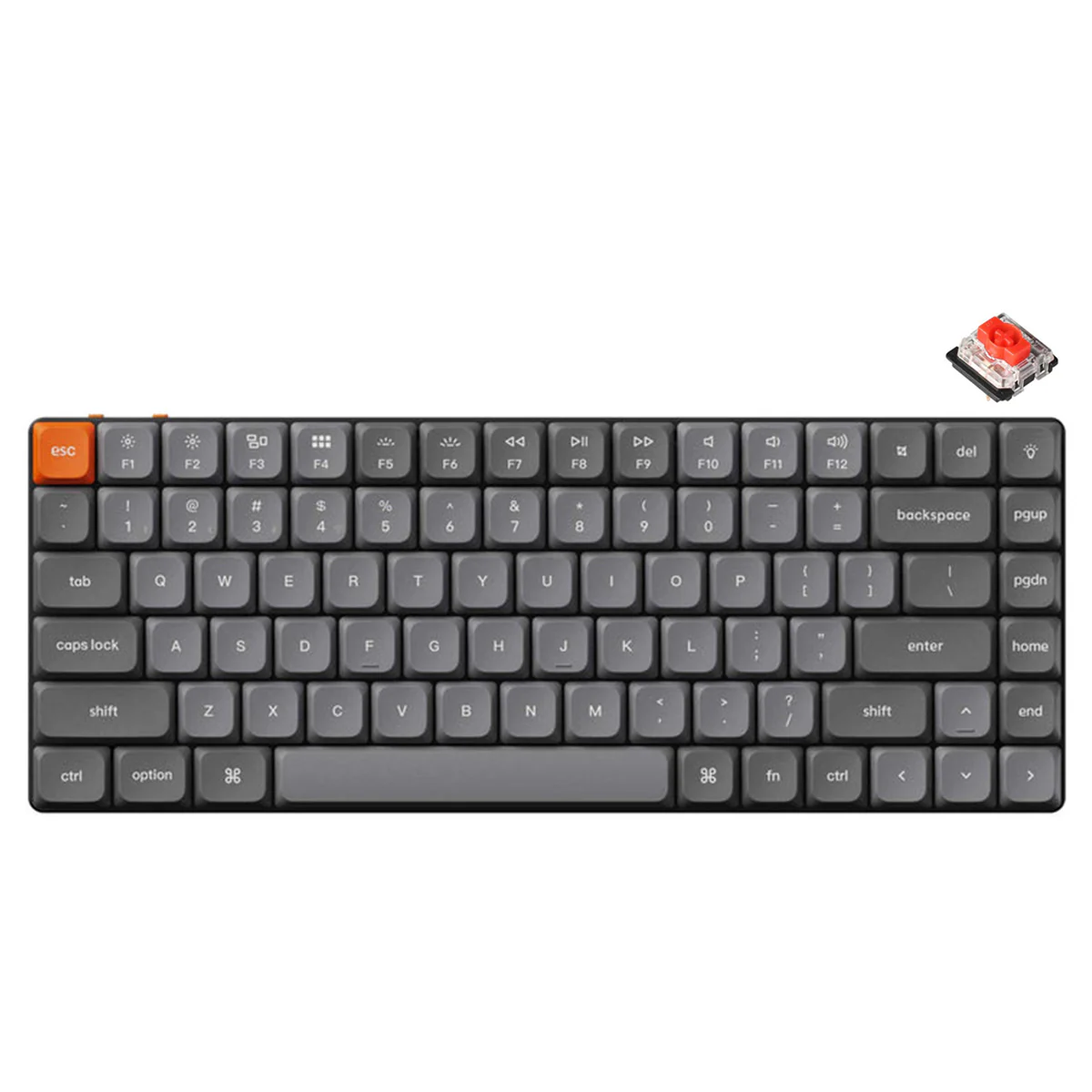 Keychron K3 Max QMK/Via RGB Backlit Hot-Swappable Compact Wireless Custom Mechanical Keyboard - Black/Grey (Low Profile Gateron Mechanical Brown Switch) (K3M-H3) (Red Switch, Blue Switch, Brown Switch) - Image 4