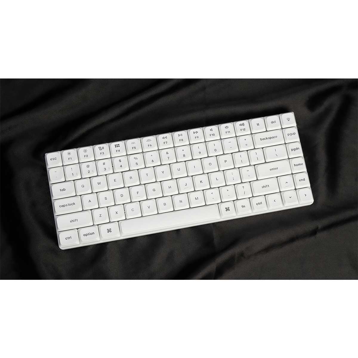 Keychron K3 Pro QMK/Via White Backlit Custom Wireless Mechanical Keyboard - White (Brown Switch) (K3P-O3) - Image 3