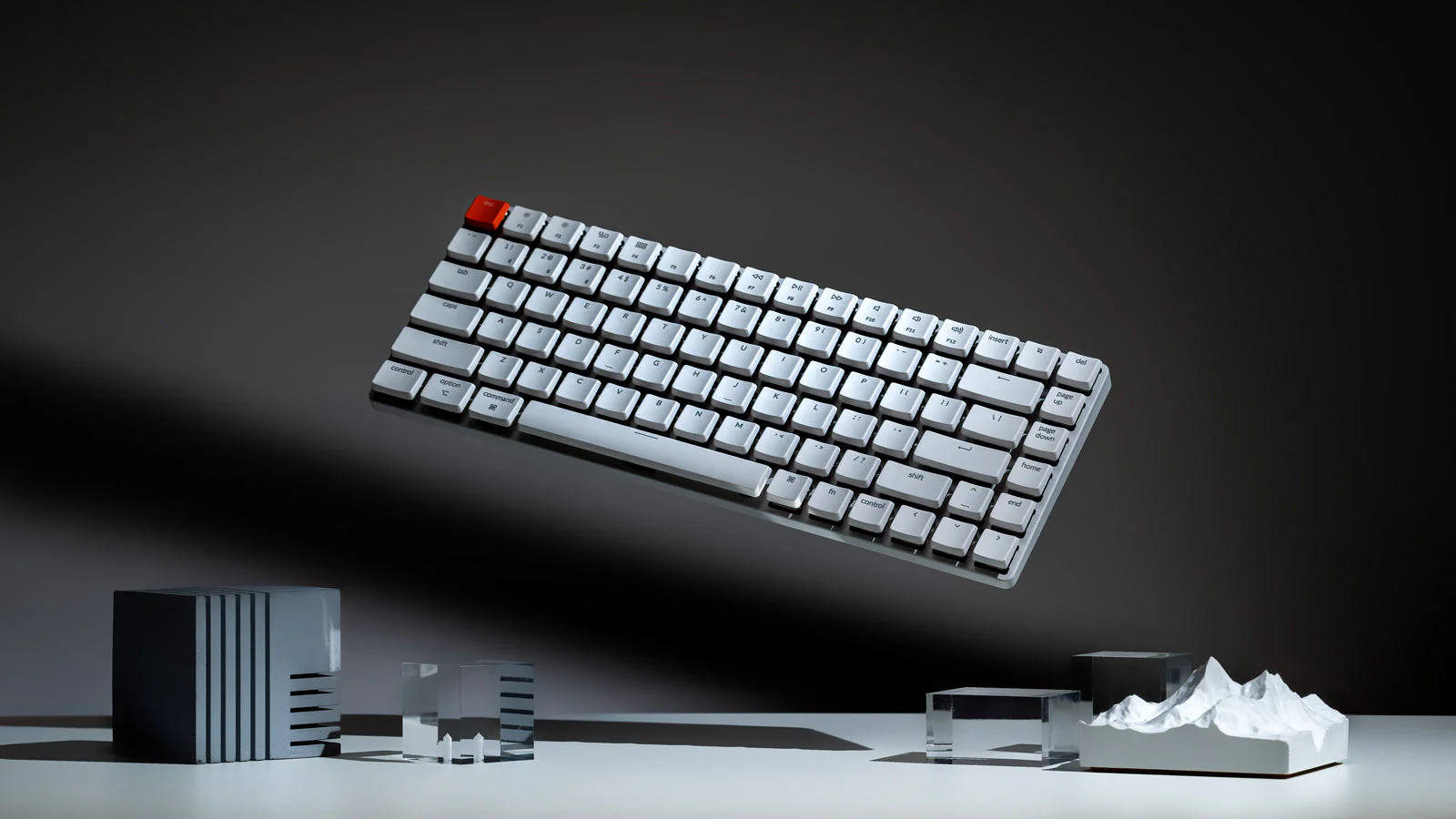Keychron K3 V2 Non-Backlit Non-Backlight Ultra-Slim Wireless Mechanical Keyboard - White (Low Profile Gateron Mechanical Brown Switch) (K3-K3) - Image 2