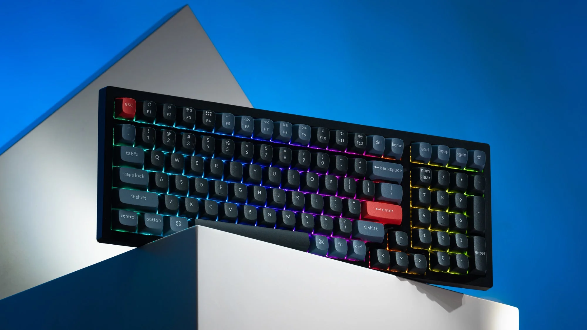 Keychron K4 Pro QMK/Via Hot-Swappable White Backlight Wireless Mechanical Keyboard (K Pro Mechanical Brown Switch) (K4P-G3) - Image 4