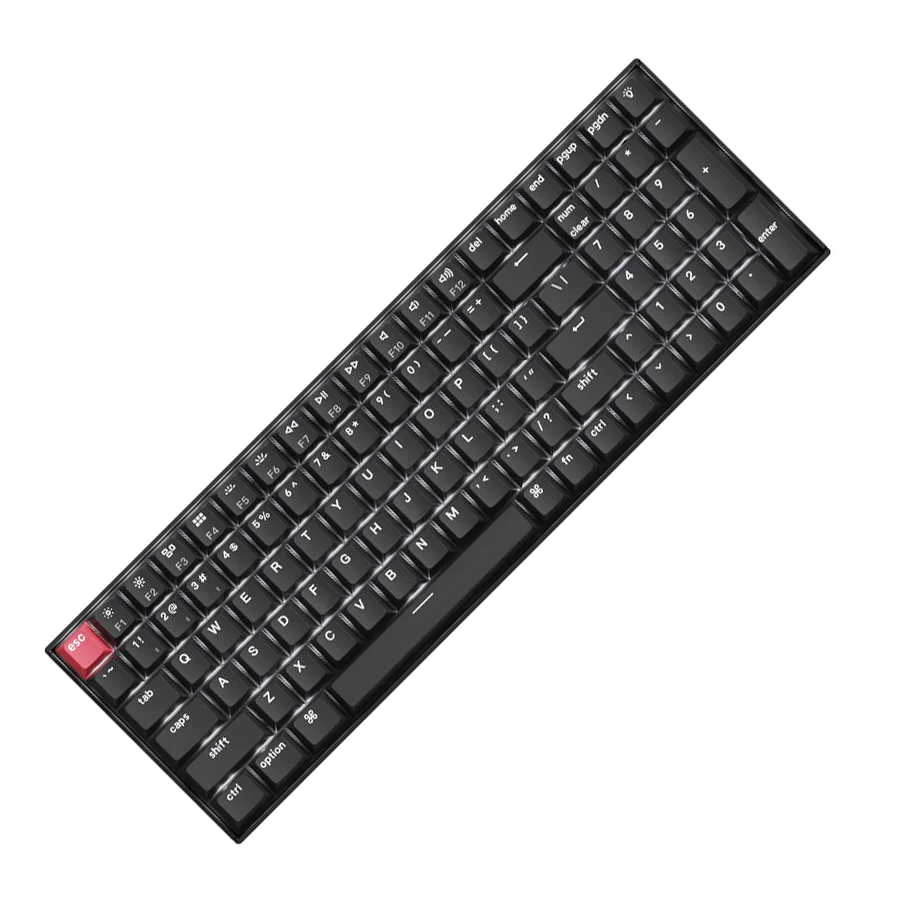 Keychron K4 QMK Fully Assembled Hot-Swappable White Backlight 96% Wireless Mechanical Keyboard Version 3 - Black - Image 2