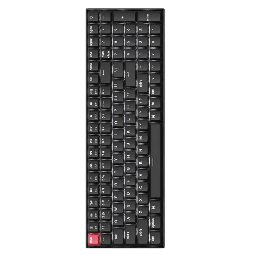 Keychron K4 QMK Fully Assembled Hot-Swappable White Backlight 96% Wireless Mechanical Keyboard Version 3 - Black - Image 3