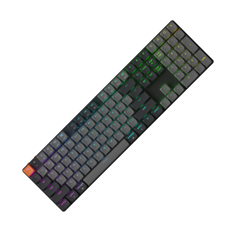 Keychron K5 Full Size RGB Backlight Wireless Mechanical Keyboard Version 2 - Black/Grey (Low Profile Mechanical Switch) - Image 2
