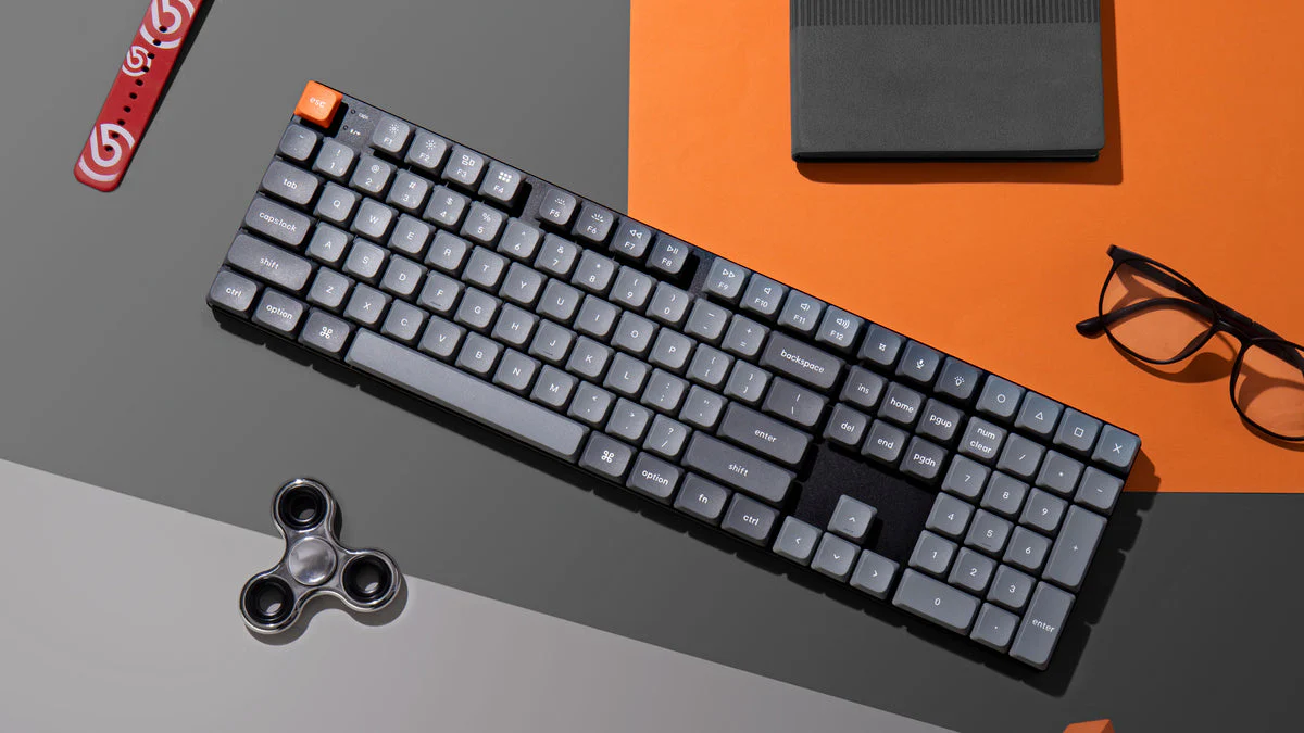 Keychron K5 Max QMK/Via RGB Backlit Full Size Wireless Custom Mechanical Keyboard (Low Profile Gateron Mechanical Brown Switch) (K5M-B3) - Image 4