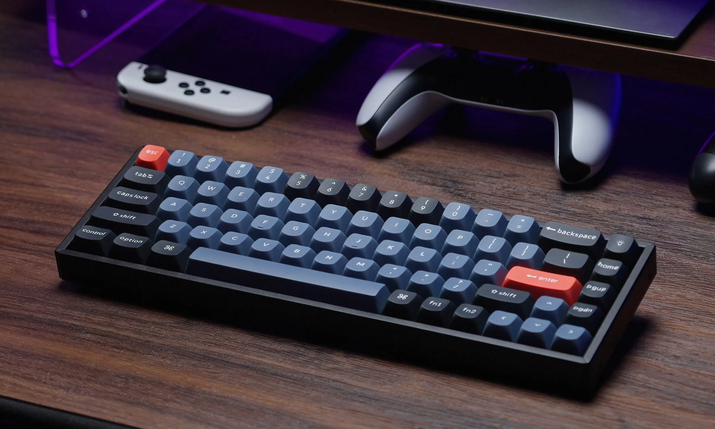 Keychron K6 Pro QMK/Via Wireless Custom Mechanical Hot-Swappable RGB Backlight Aluminum Keyboard - Black (K Pro Mechanical Brown Switch) (K6P-J3Z) - Image 3
