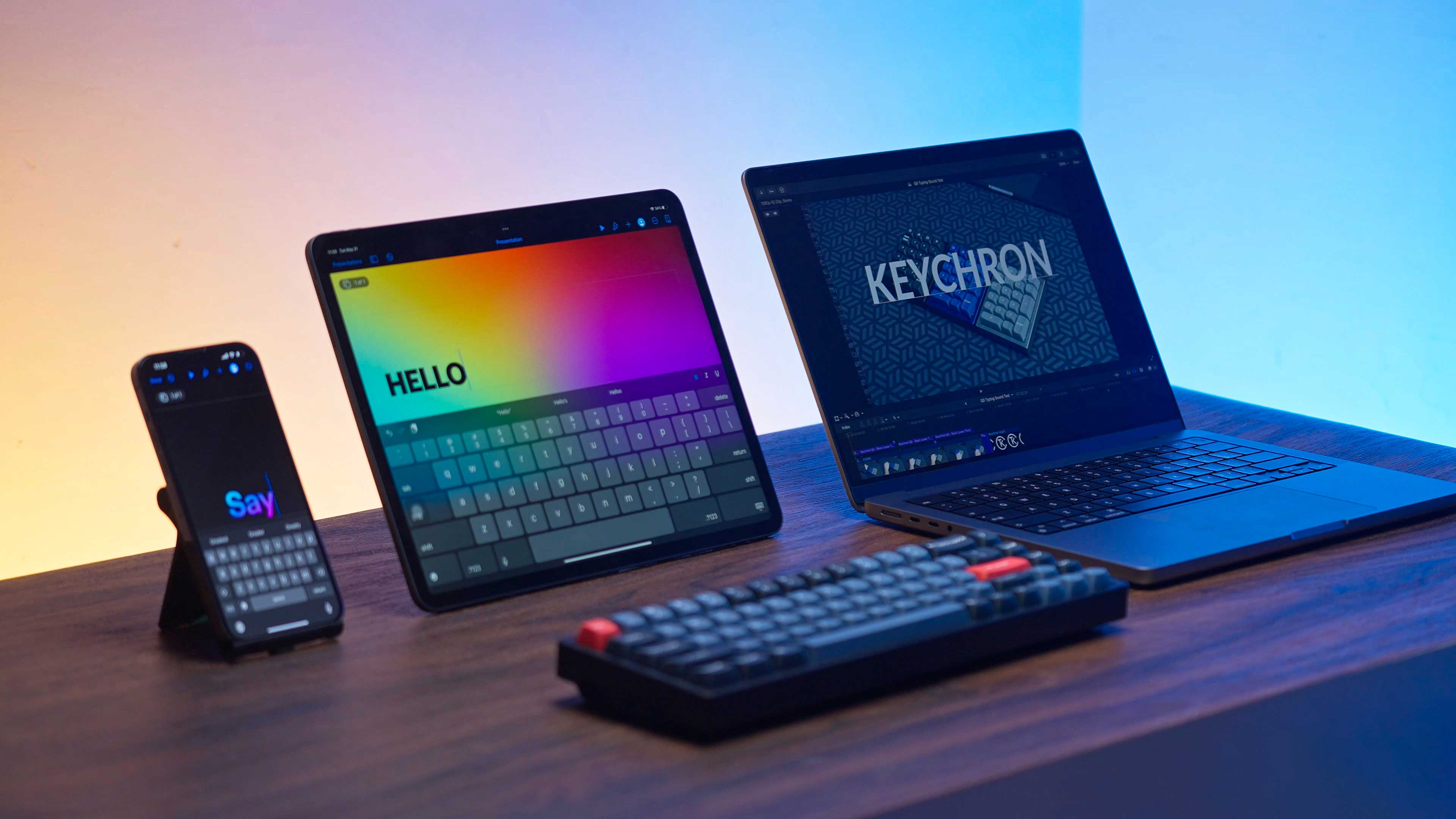 Keychron K6 Pro QMK/Via Wireless Custom Mechanical Hot-Swappable RGB Backlight Aluminum Keyboard - Black (K Pro Mechanical Brown Switch) (K6P-J3Z) - Image 4