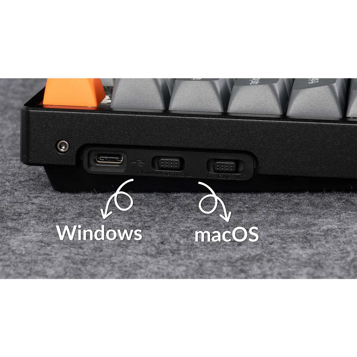 Keychron K8 Max QMK Fully Assembled Hot-Swappable RGB Backlight Aluminum Frame Wireless Mechanical Keyboard - Black (Super Red Switch) (K8M-J1) - Image 5