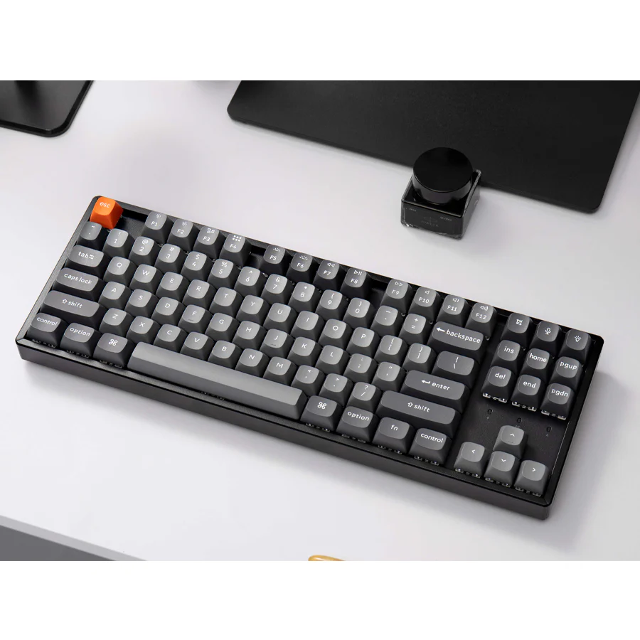 Keychron K8 Max QMK Fully Assembled White Backlight TKL Wireless Mechanical Keyboard - Black (Super Brown Switch, Super Red Switch) - Image 5