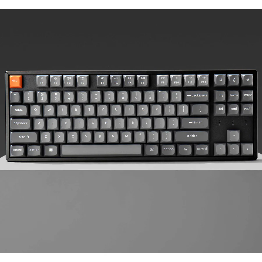 Keychron K8 Max QMK Fully Assembled White Backlight TKL Wireless Mechanical Keyboard - Black (Super Brown Switch, Super Red Switch) - Image 6