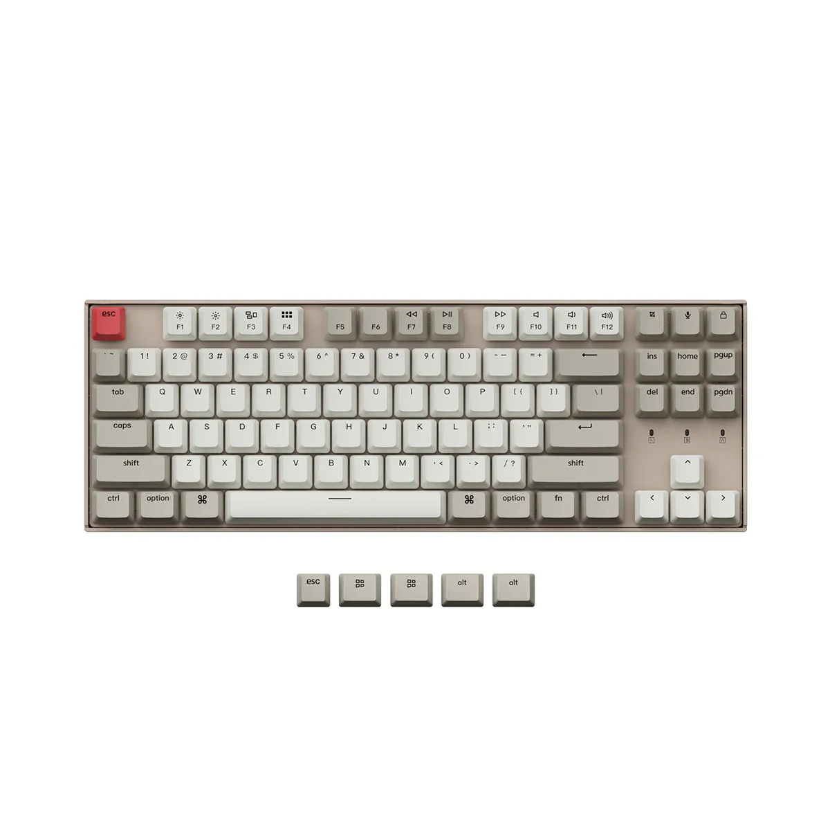 Keychron K8 Non-Backlight Hot-Swappable Tenkeyless Wireless Mechanical Keyboard (Blue Switch) (K8K2) - Image 2