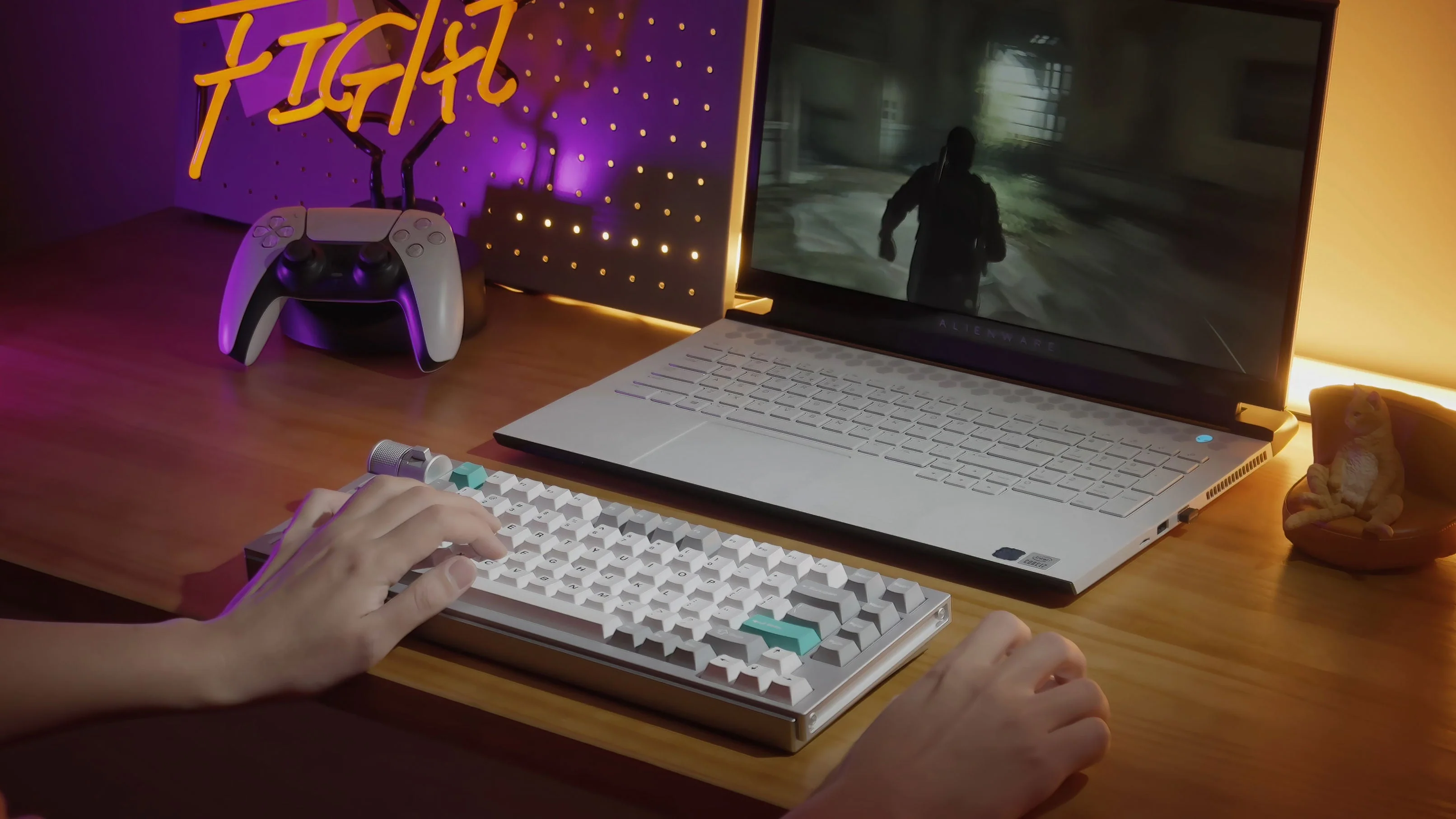 Keychron Lemokey L1 QMK/Via Fully Assembled With Knob RGB Backlit Hot-Swappable 75% Wireless Custom Gaming Keyboard - Space Silver (Gateron Jupiter Red Switch) (L1-X1) - Image 5