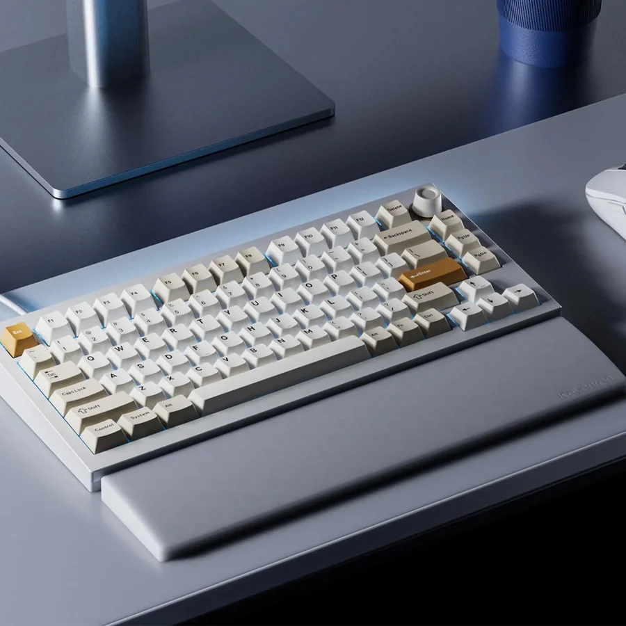 Keychron Lemokey L5 HE Fully Assembled Knob RGB Hot-Swappable 75% Magnetic Switch Custom Gaming Keyboard - Down Master (Lemokey Ultra-Fast Lime Magnetic Switch) (L5W-P1) - Image 4
