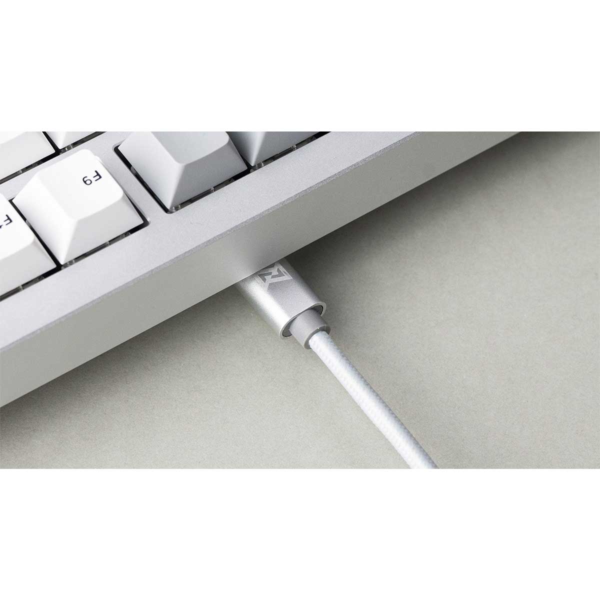 Keychron Lemokey P1 QMK/VIA Fully Assembled with Knob (Pro Version) RGB Backlight Hot-Swappable 75% Custom Gaming Keyboard - Space Silver (Super Red Switch) (P1P-X1) - Image 3