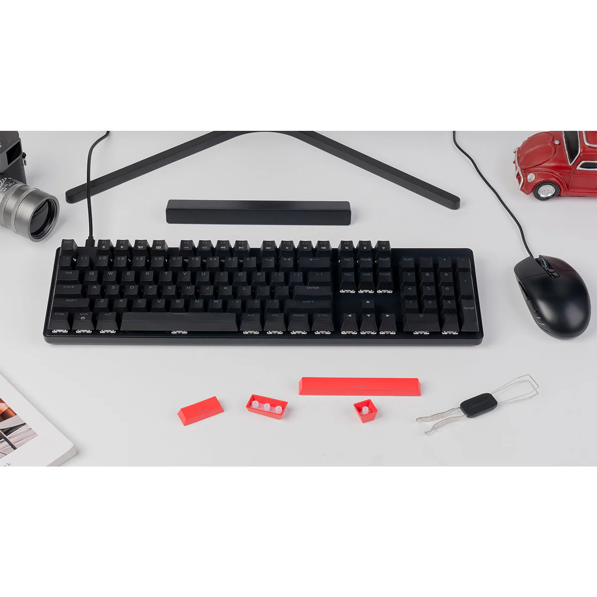 Keychron Lemokey X2 QMK Red Backlight Full Size Wired Mechanical Gaming Keyboard With M55 Mouse Combo (Brown Switch, Red Switch) (X2-C3, X2-C1) - Image 7