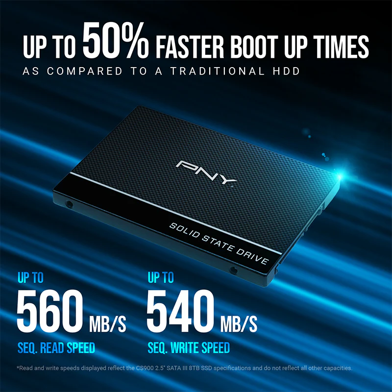 PNY CS900 1TB 2.5”  SATA III 6GB/S SSD (SSD7CS900-1TB-RB) - Image 7
