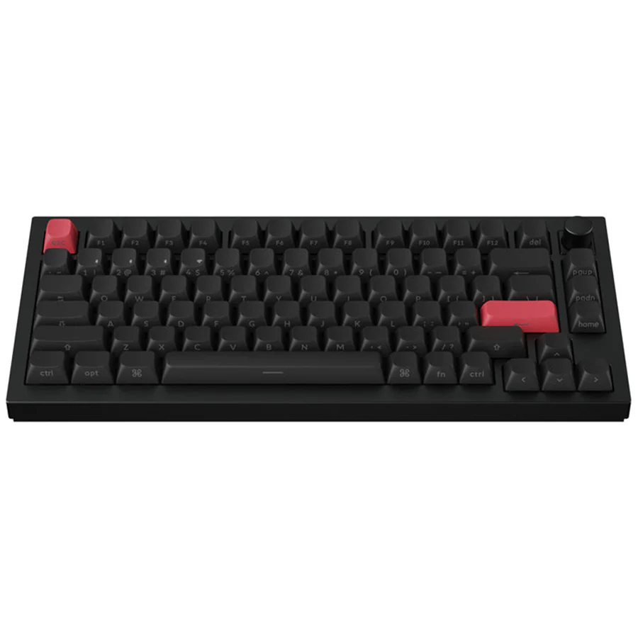 Keychron Q1 Max QMK/VIA Fully Assembled with Knob RGB Backlit Hot-Swappable 75% Wireless Custom Mechanical Keyboard - Carbon Black (Gateron Jupiter Red Switch) (Q1M-M1S) - Image 2