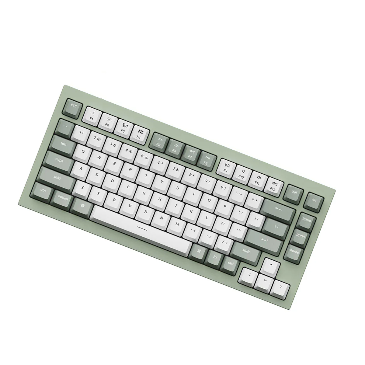 Keychron Q1 QMK/Via 75% Custom All-Metal Hot-Swappable RGB Mechanical Carbon Keyboard - Green (Gateron Phantom Red Switch) (Q1L1) - Image 2