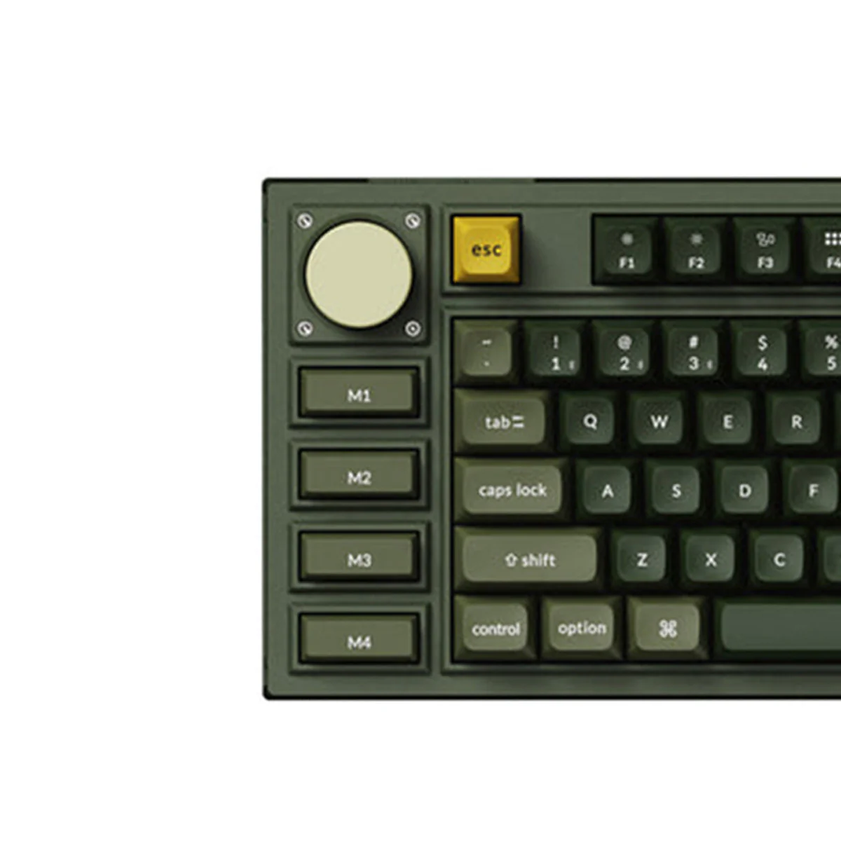 Keychron Q3 Pro QMK/Via TKL  Fully Assembled Knob (Special Ed.) RGB Backlit Hot-Swappable Wireless Custom Mechanical Keyboard - Olive Green (K Pro Banana Switch) (Q3P-W4) - Image 2