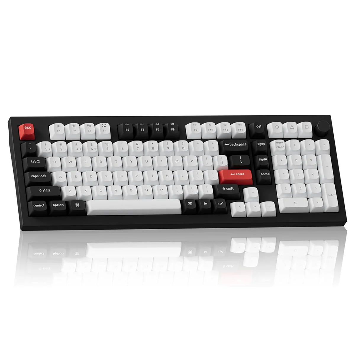 Keychron Q5 HE QMK 96% Fully Assembled Knob RGB Backlight Hot-Swappable Wireless Magnetic Switch Keyboard - Carbon Black (Gateron Double-Rail Magnetic Nebula Switch) (Q5H-M1) - Image 3