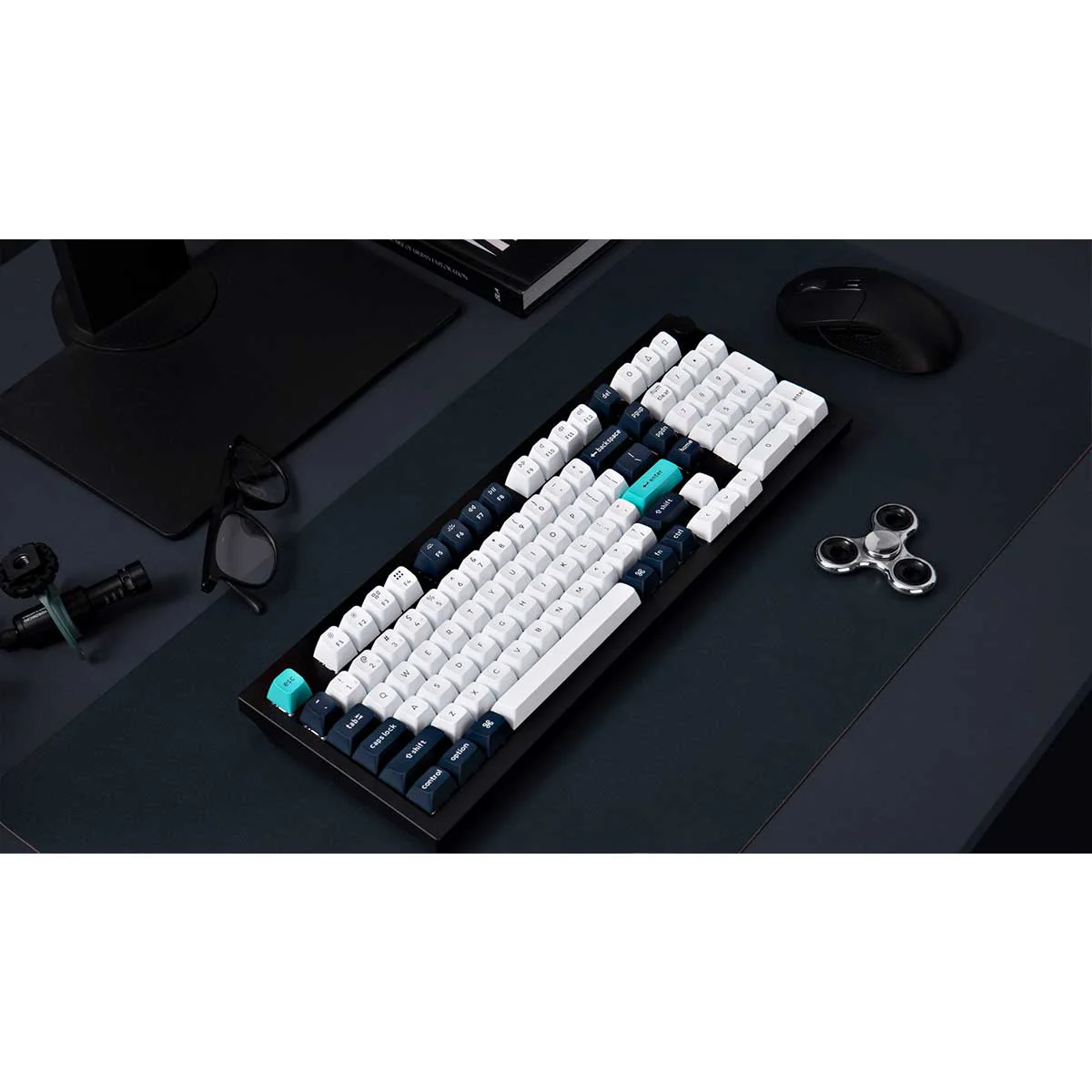 Keychron Q5 Max QMK/VIA Fully Assembled with Knob Hot-Swappable RGB Backlight 96% Wireless Mechanical Keyboard - Carbon Black (Gateron Jupiter Brown Switch, Gateron Jupiter Red Switch, Gateron Jupiter Banana Switch) (Q5M-M3, Q5M-M1, Q5M-M4) - Image 8