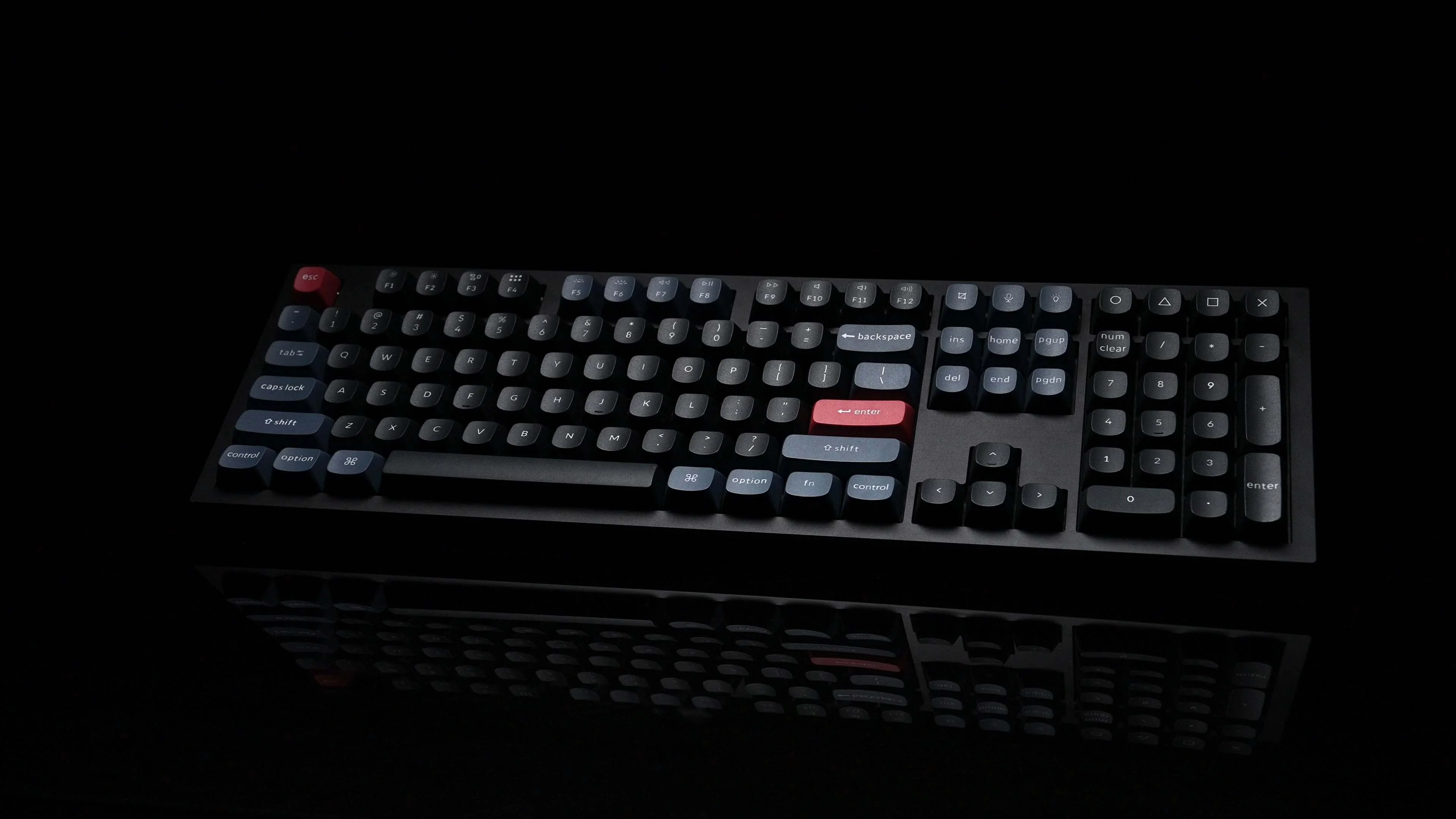Keychron Q6 QMK Custom Mechanical Knob Version Swappable RGB Backlight Keyboard - Carbon Black (Gateron G Pro Red Switch) (Q6M1) - Image 3