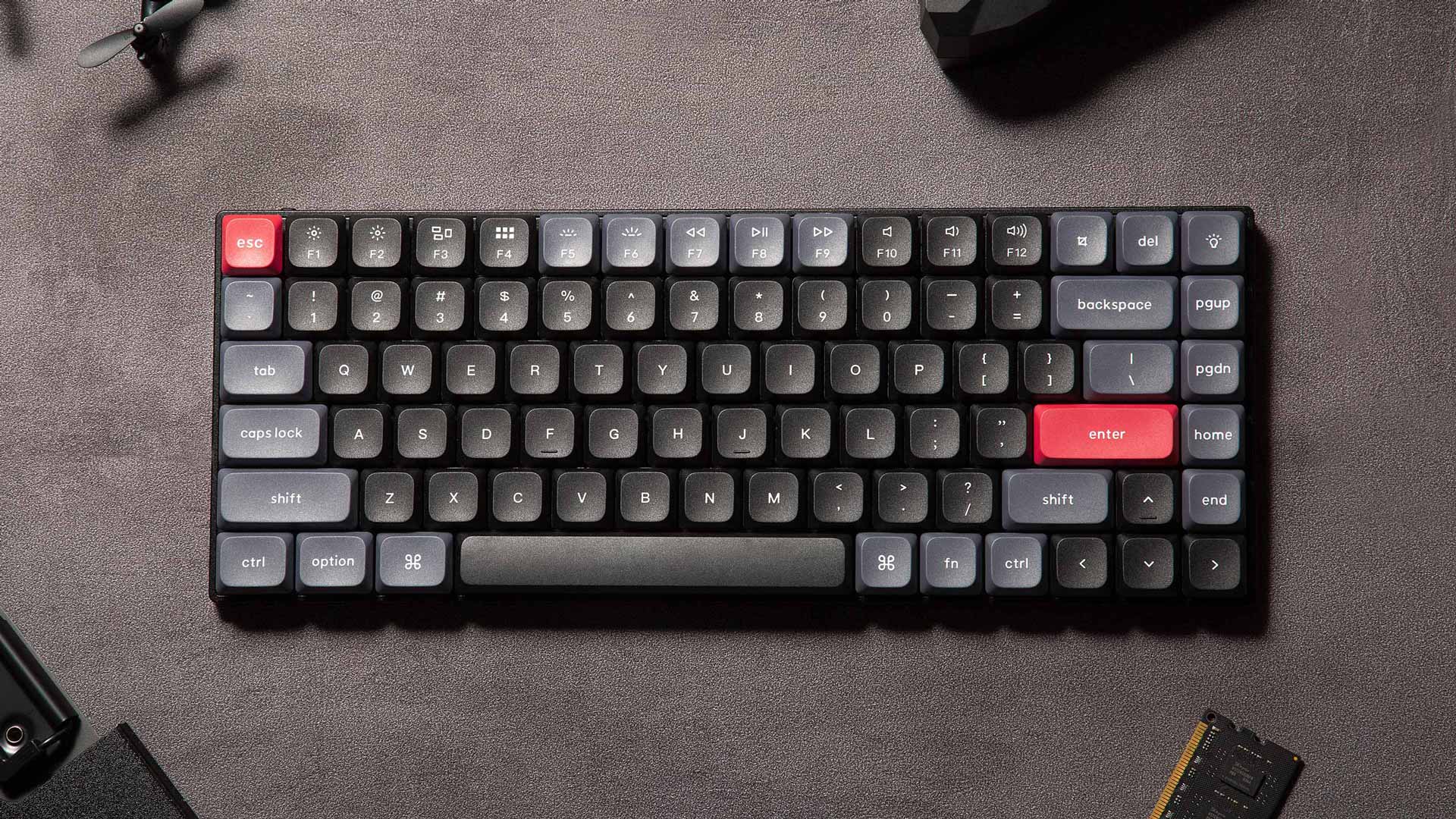 Keychron S1 QMK Custom Mechanical White Backlight Keyboard (Red Switch) (S1A1) - Image 3