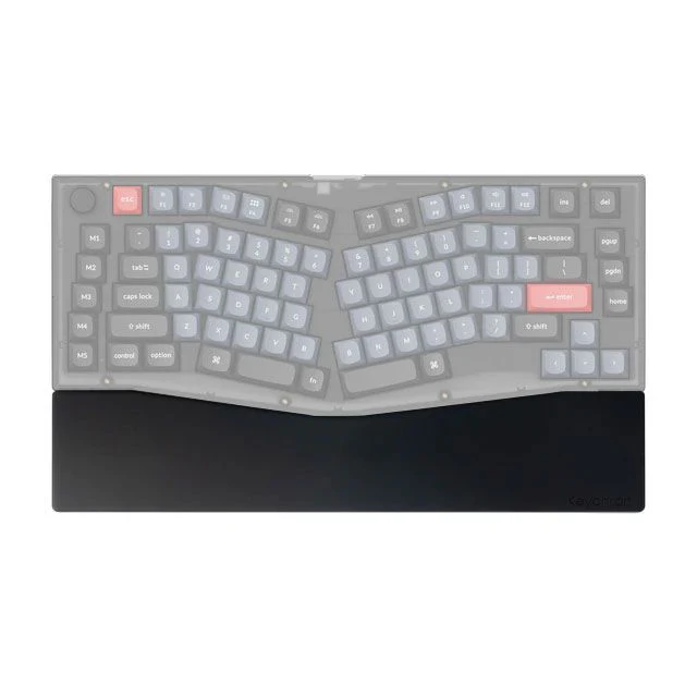 Keychron Silicone Palm Rest for Q10/Q10 Pro/V10 (Black) (PR54) - Image 3