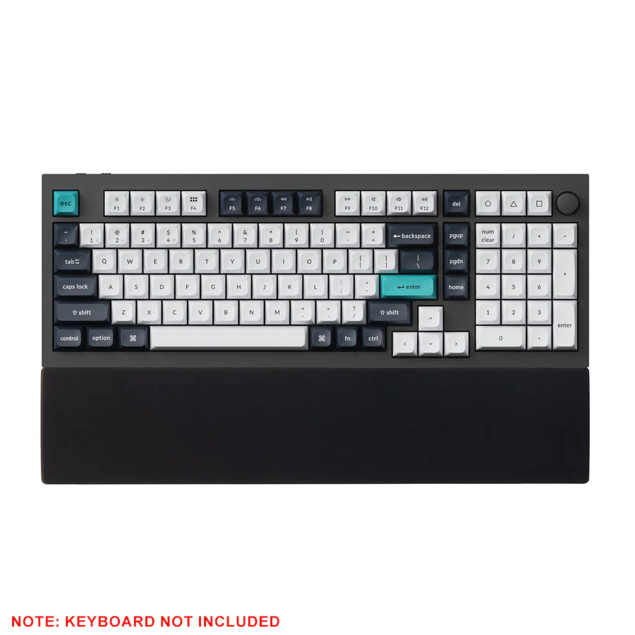 Keychron Silicone Palm Rest for Q12/Q5 Pro/L3 (Black) (PR55) - Image 2