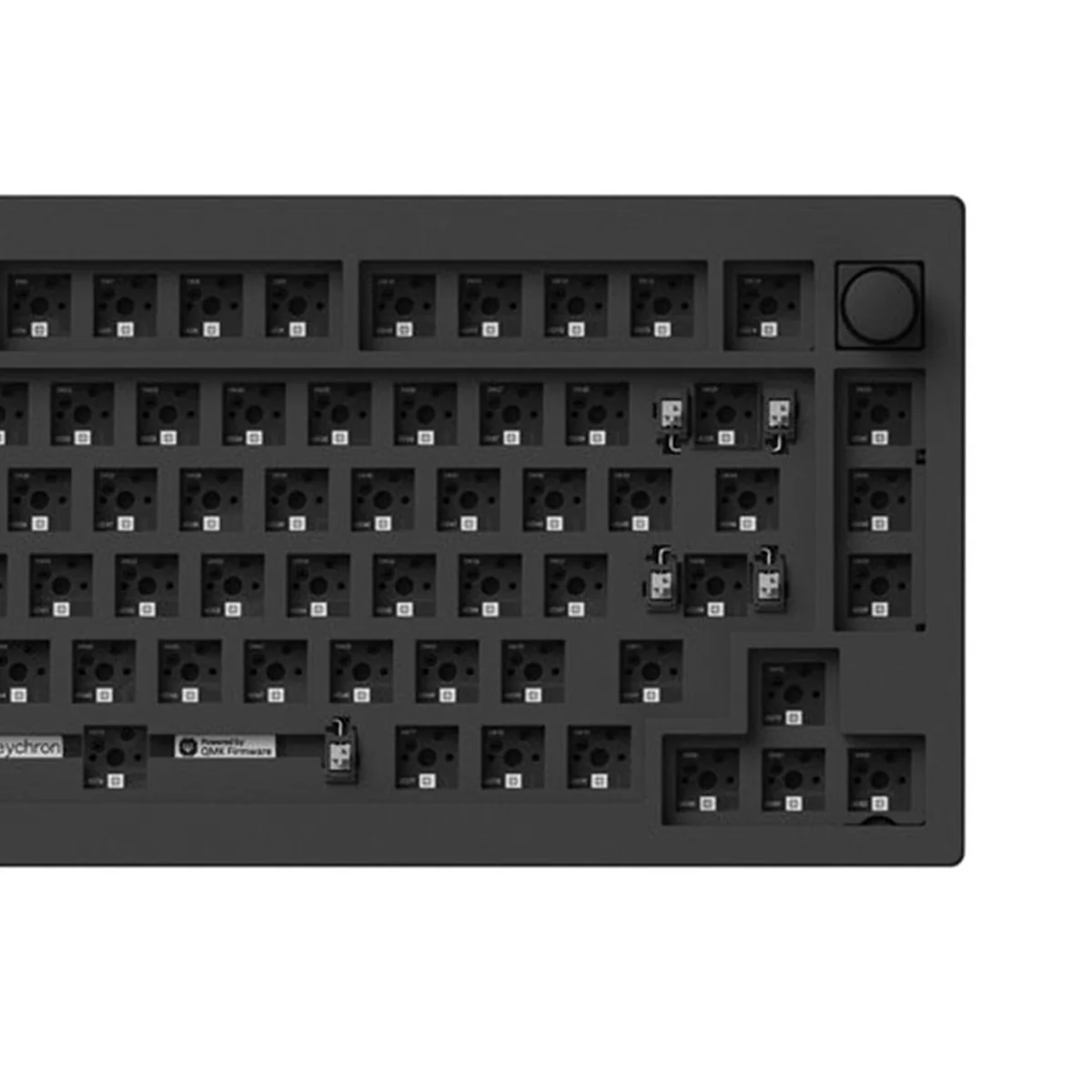 Keychron V1 Max QMK/Via Barebone Knob 75% Wireless Custom Mechanical Keyboard - Carbon Black (V1M-Z4) - Image 3
