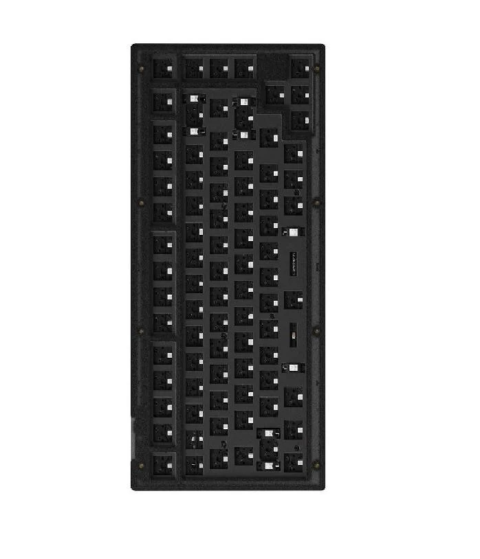 Keychron V1 QMK Barebone Knob Version RGB Backlight Hot-Swappable Wired Mechanical Keyboard - Frosted Black (V1Z1) - Image 2