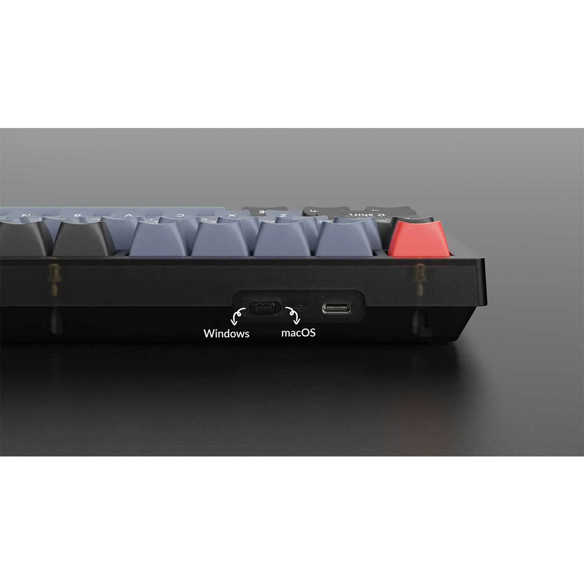 Keychron V3 QMK Fully Assembled Knob RGB Backlight Hot-Swappable TKL Wired Mechanical Keyboard - Frosted Black (K Pro Blue Switch) (V3-C2) - Image 10