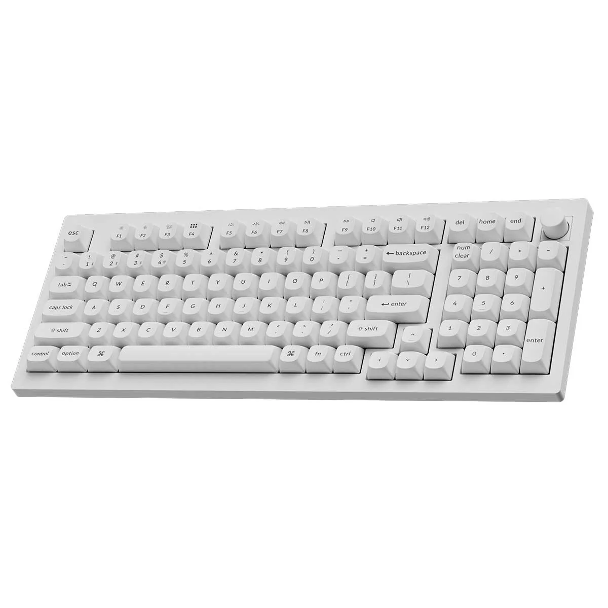 Keychron V5 Max Knob Version RGB Backlight Hot-Swappable 96% Wireless Mechanical Keyboard - White (Gateron Jupiter Brown Switch, Gateron Jupiter Banana Switch, Gateron Jupiter Red Switch) (V5M-F3, V5M-F4, V5M-F1) - Image 2