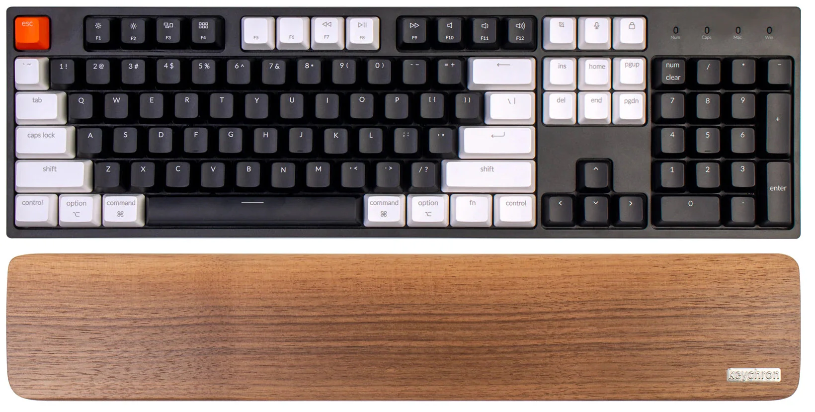 Keychron Wooden Palm Rest For K10 & C2 (PR10) - Image 2
