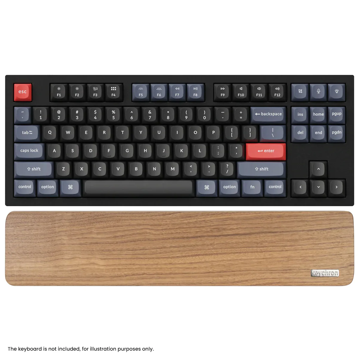 Keychron Wooden Palm Rest For Q3/Q3 Pro/Q3 Max/V3/V3 Max (PR18) - Image 4