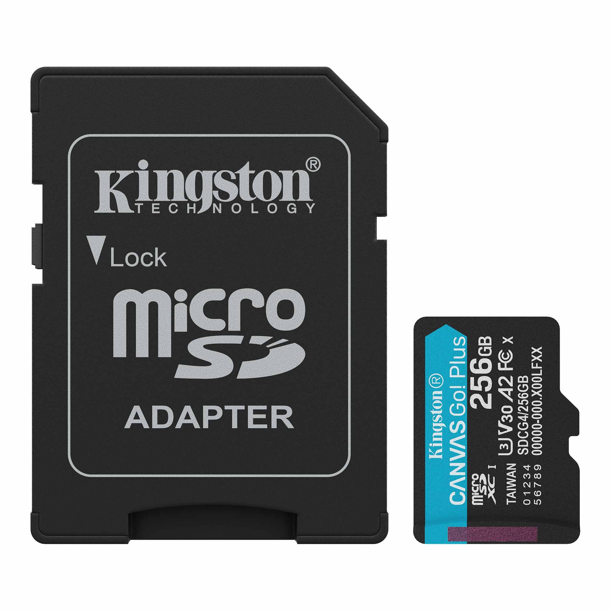 Kingston Canvas Go! Plus C10 UHS-I U3 V30 A2 200MB/s Read microSD Memory Card with SD Adapter (128GB, 256GB, 512GB, 1TB) - Image 5