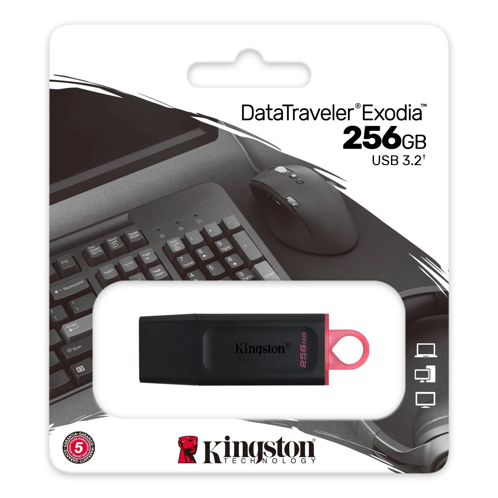 Kingston DataTraveler Exodia USB 3.2 Gen 1 USB Flash Drive (64GB, 128GB, 256GB) - Image 10