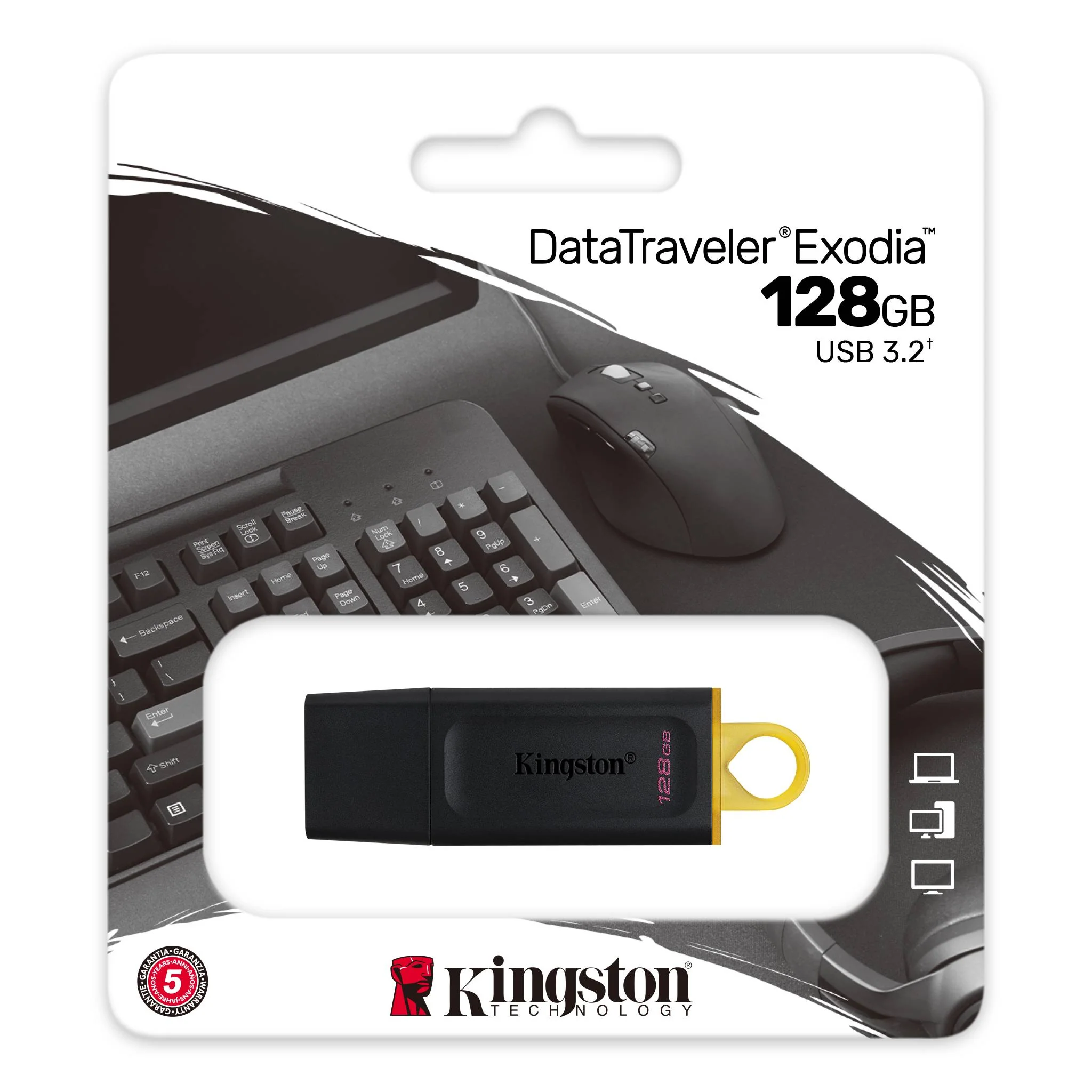 Kingston DataTraveler Exodia USB 3.2 Gen 1 USB Flash Drive (64GB, 128GB, 256GB) - Image 7