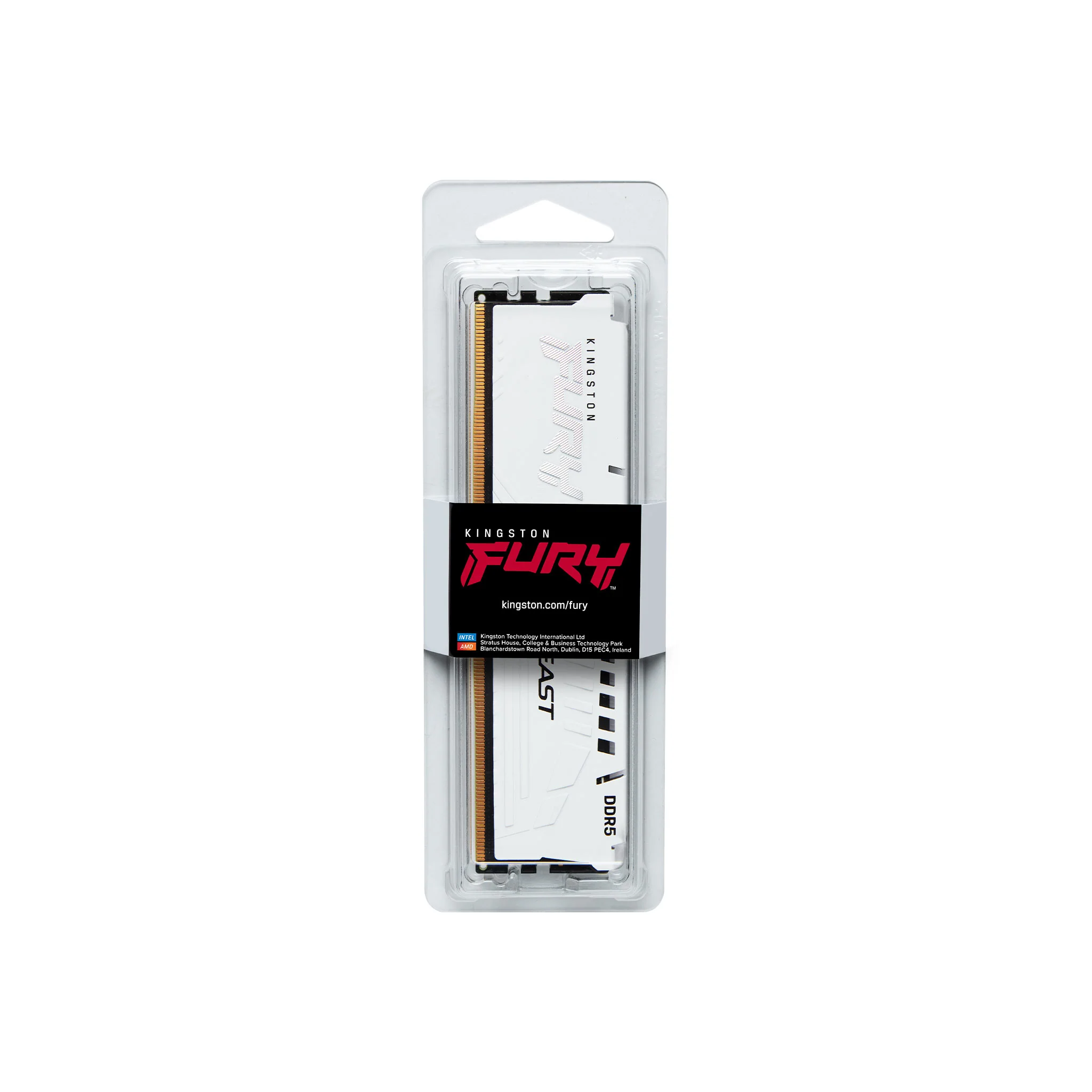 Kingston Fury Beast 16GB (1X16GB) DDR5 Expo 5600MT/S CL36 Memory (White) (KF556C36BWE-16) - Image 3