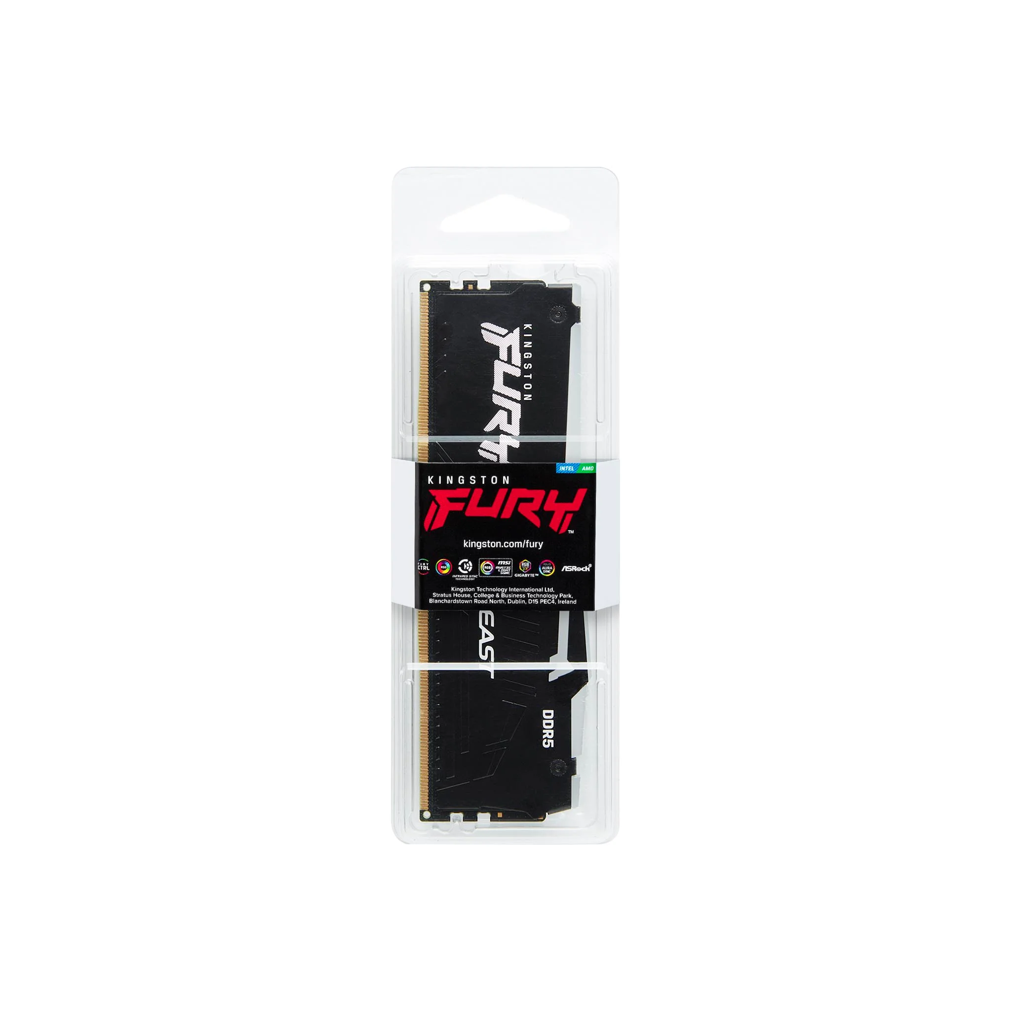 Kingston Fury Beast 16GB (1x16GB) DDR5 RGB 5600MT/S Memory (KF556C36BBEA-16) - Image 3