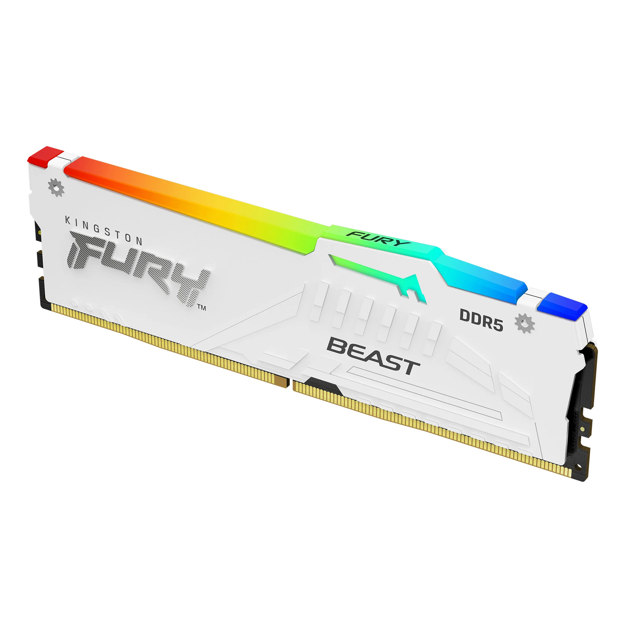 Kingston Fury Beast 16GB (1x16GB) DDR5 RGB 6000MT/S Memory (White) (KF560C40BWA-16) - Image 2