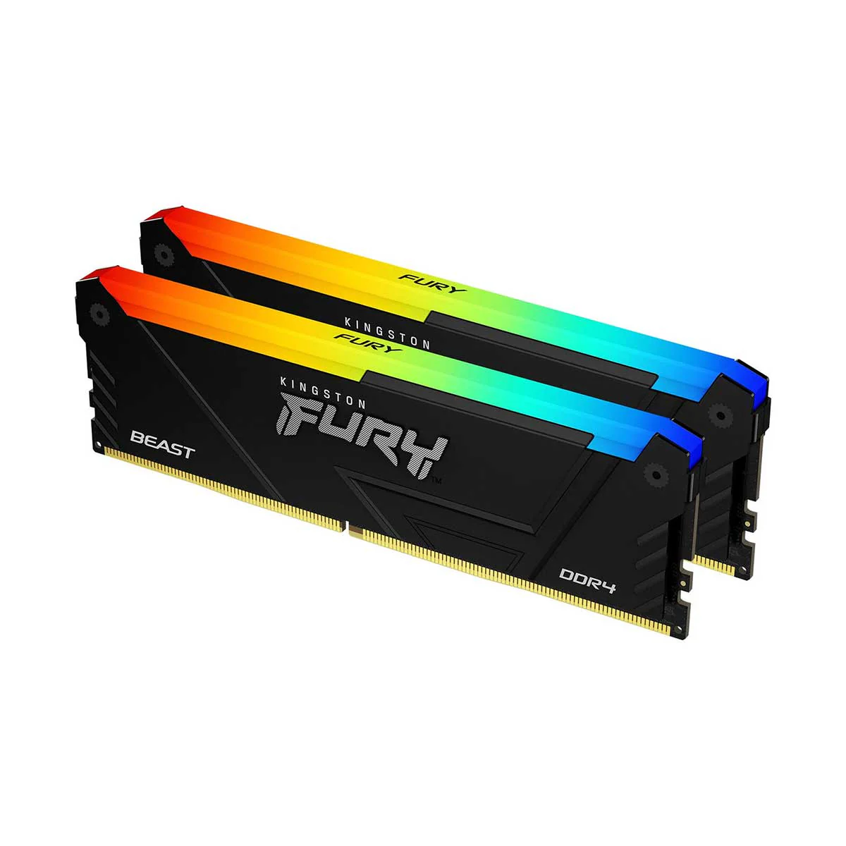Kingston Fury Beast 16GB (2X8GB) DDR4 RGB 3200MT/S Memory (KF432C16BB2AK2/16)