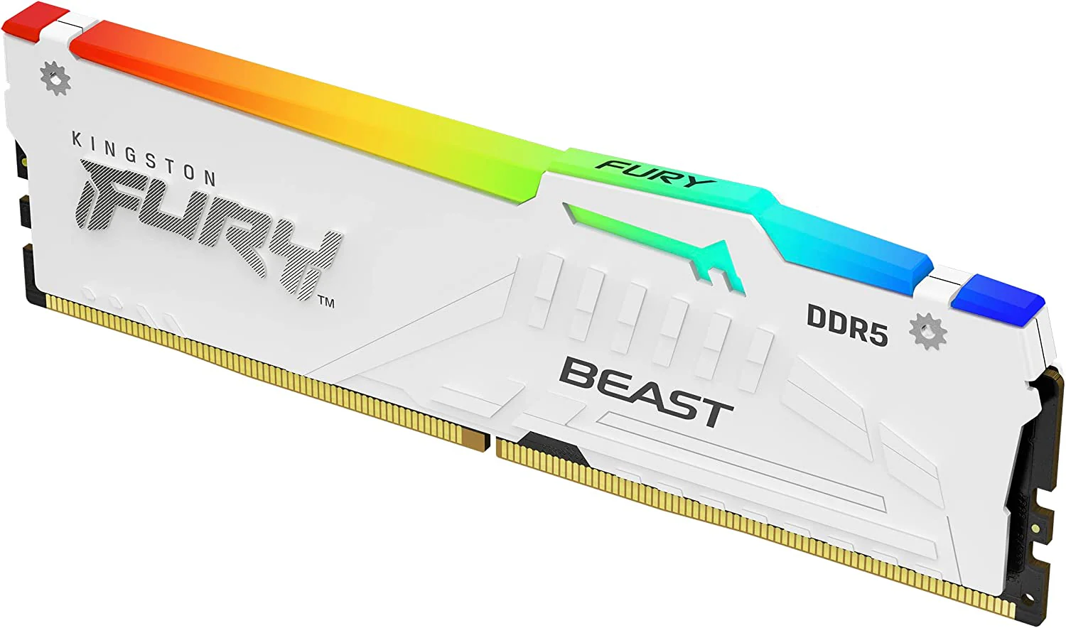 Kingston Fury Beast 32GB (1X32GB) DDR5 RGB Expo 5600MT/S CL36 Memory (White) (KF556C36BWEA-32) - Image 2