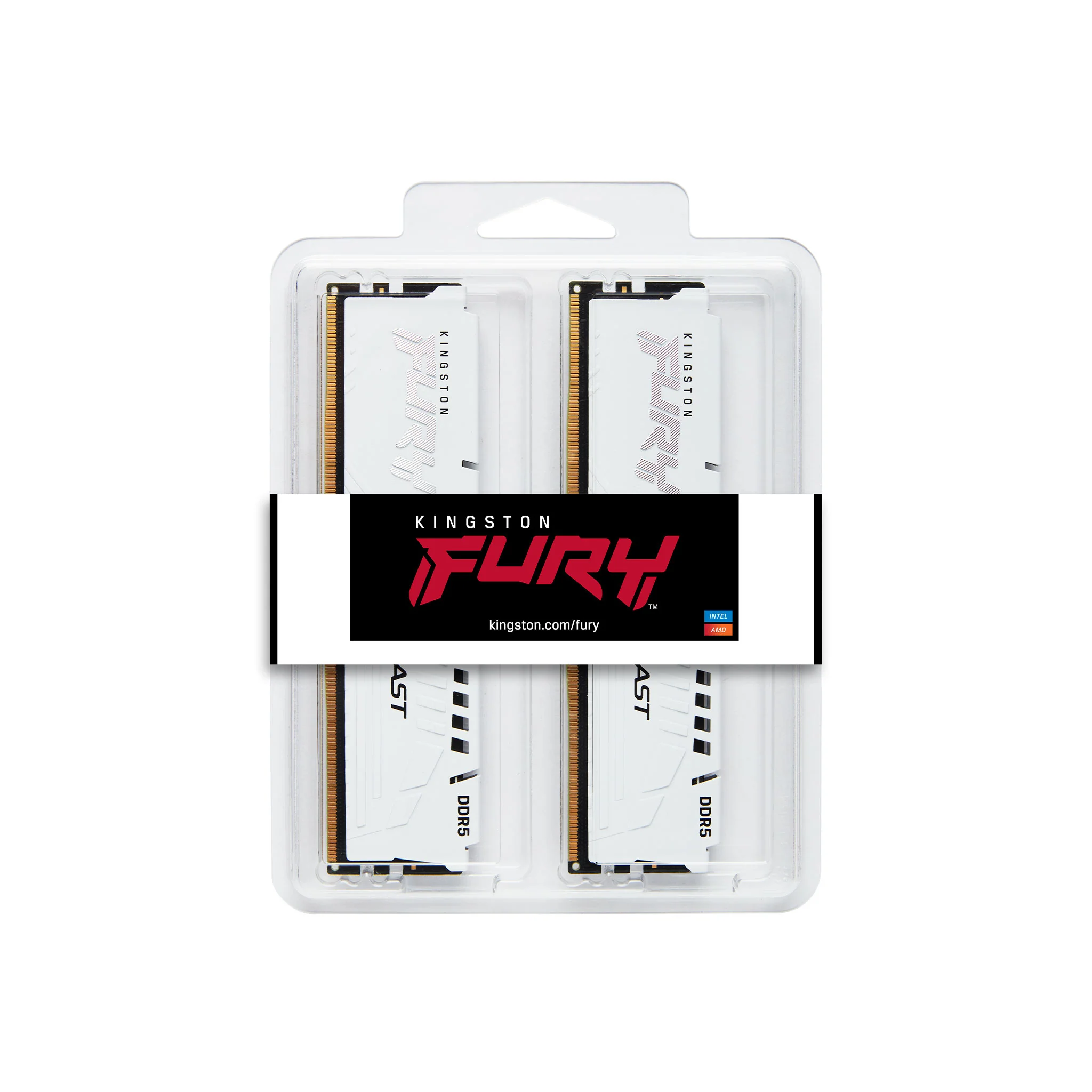 Kingston Fury Beast 64GB (2X32GB) DDR5 Expo 6000MT/S CL36 Memory (White) (KF560C36BWEK2-64) - Image 3