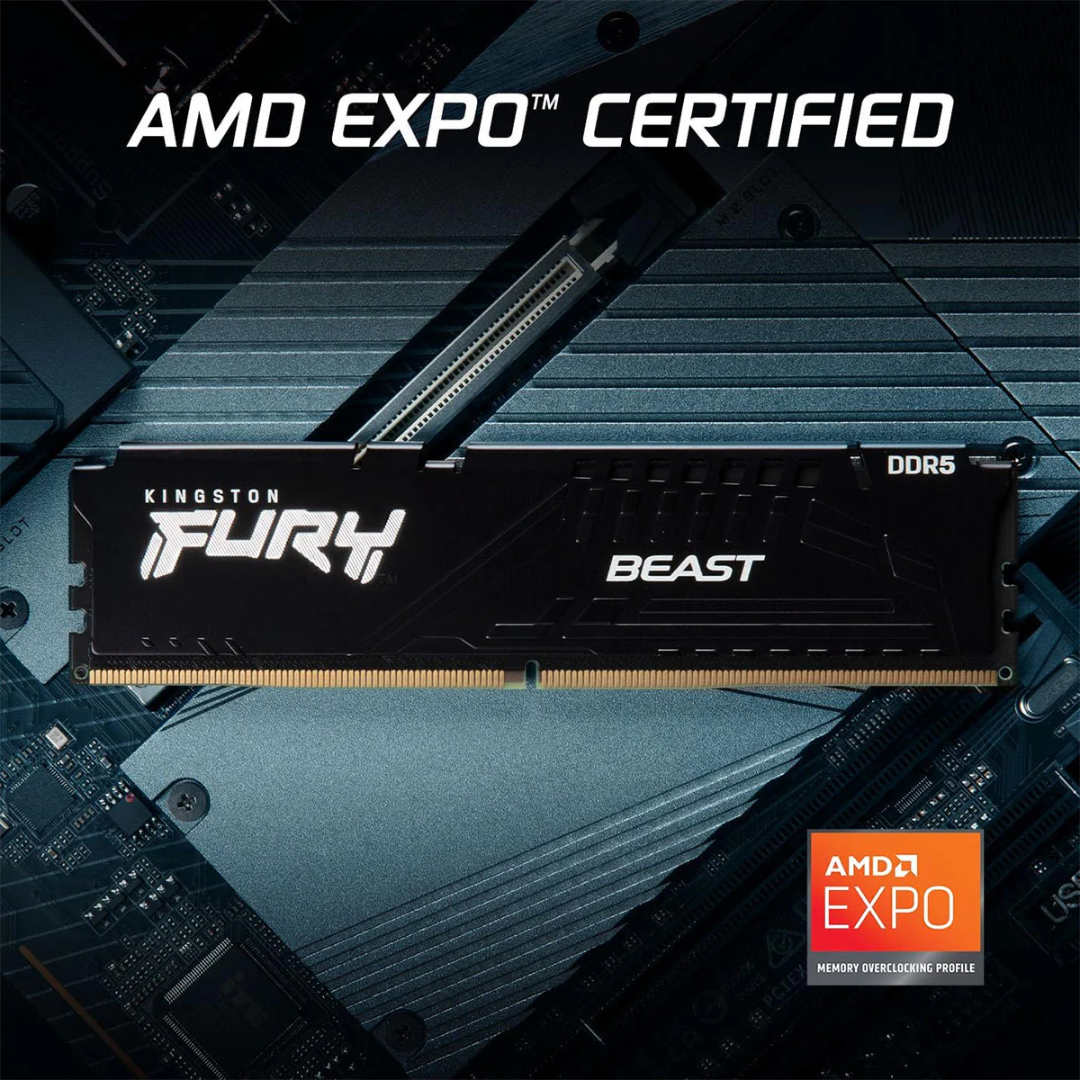 Kingston Fury Beast 8GB DDR5 6000MT/s CL30-36-36 1.4V EXPO/XMP Desktop Memory (KF560C30BBE-8) - Image 7