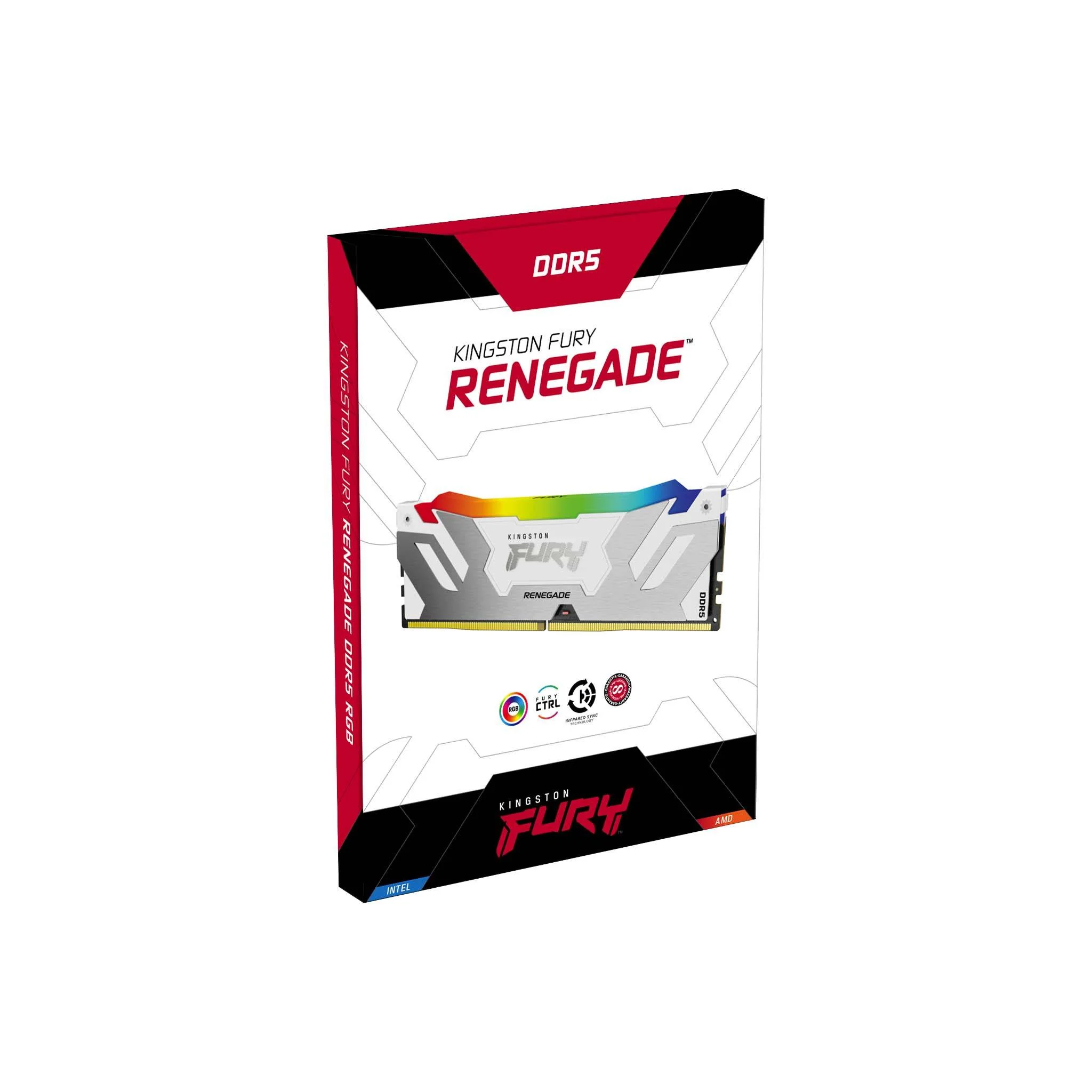 Kingston Fury Renegade 64GB (2x32GB) DDR5 RGB XMP 6000MT/S CL32 Memory (White) (KF560C32RWAK2-64) - Image 4